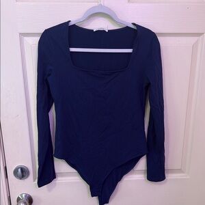 Navy Long Sleeve Bodysuit
